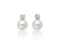 Earrings Miluna Woman in White Gold Perla PER2909